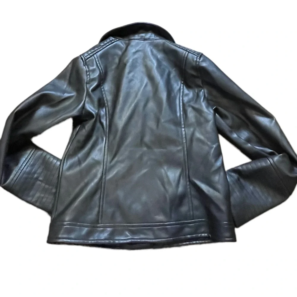 Art Class Black‎ Faux Leather Jacket, Size Medium (7-8)